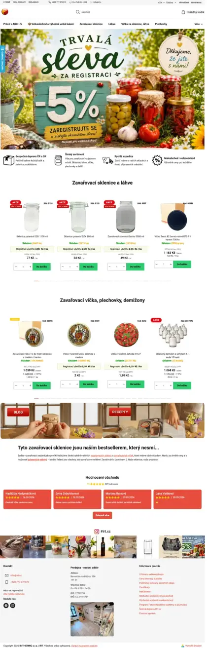 Náhled e‑shopu IRT.cz